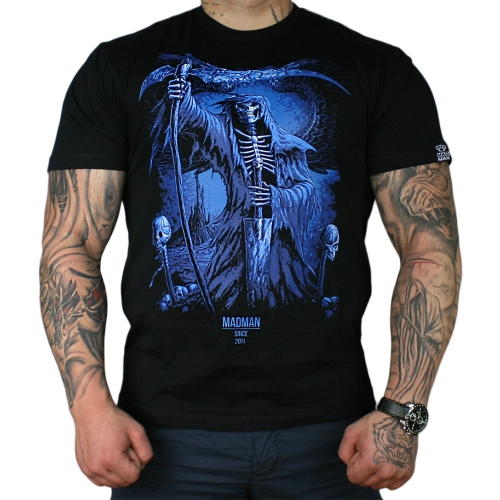 Koszulka "Śmierć" niebieski nadruk