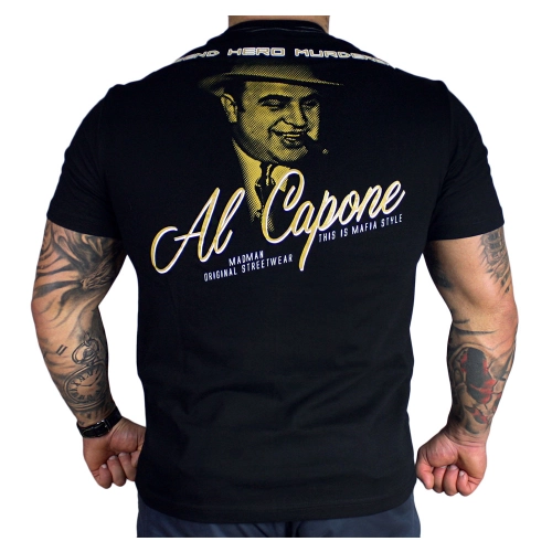 Koszulka "Al Capone" żółty nadruk