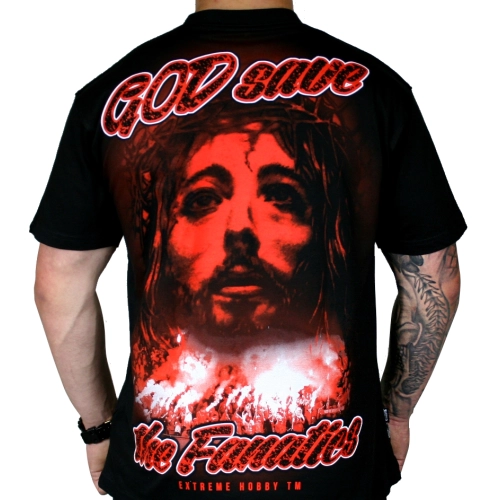 Koszulka "God Save The Fanatics" czerwona