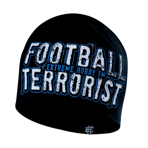 Czapka "Football Terrorist" niebieski nadruk