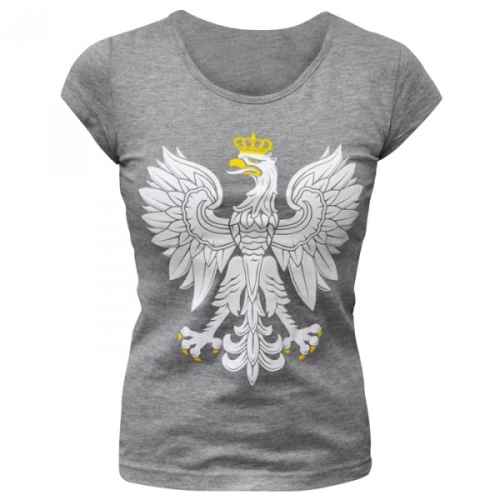Koszulka damska Orzeł szara Aquila - przód