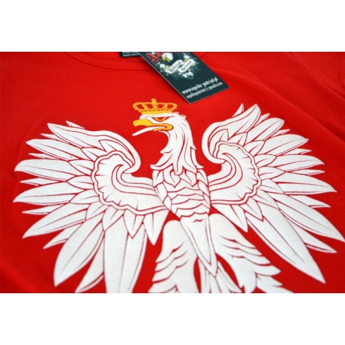 Koszulka damska Orzeł czerwona Aquila - nadruk