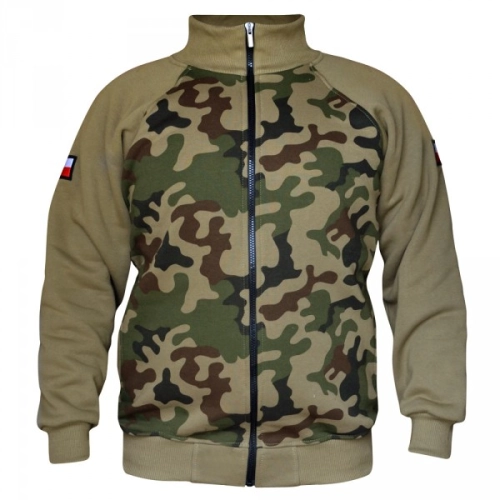 Bluza rozpinana Flaga Sand Camo Aquila - przód