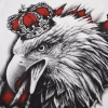 Koszulka Polska - Dla Nas Zwyciężaj biała HD Aquila - orzeł w koronie