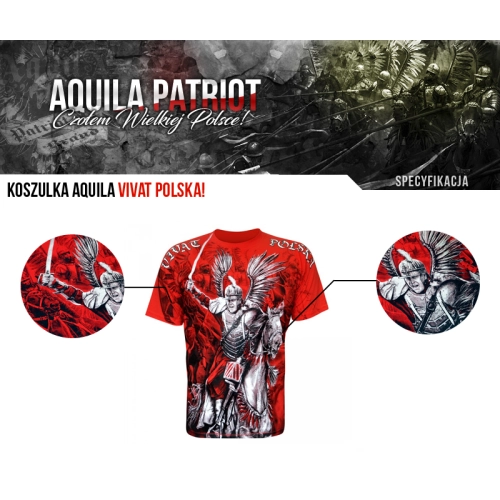 Koszulka Vivat Polska HD Aquila - infografika