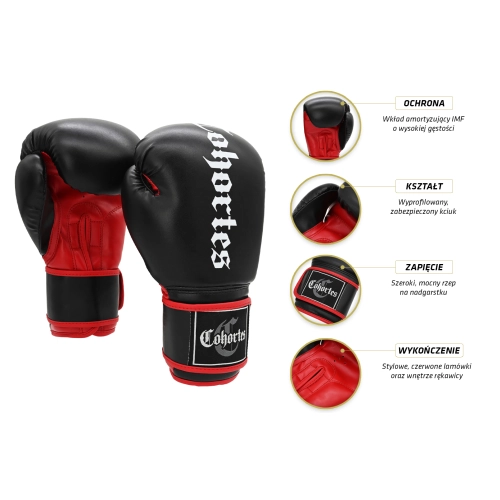 Rękawice bokserskie Carmine Cohortes - infografika