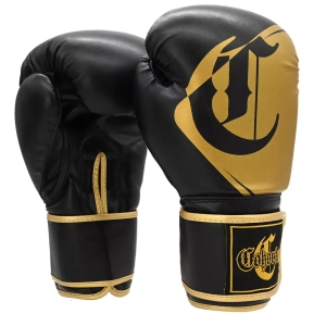 Rękawice bokserskie Aura black/gold Cohortes - treningowe