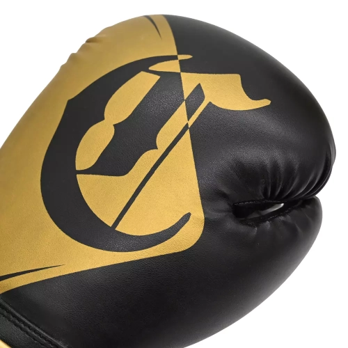 Rękawice bokserskie Aura black/gold Cohortes - logo