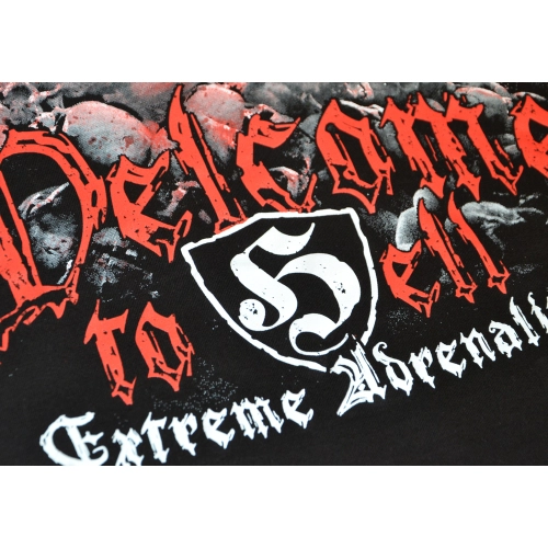 Bluza z kapturem Welcome to Hell Extreme Adrenaline - nadruk przód