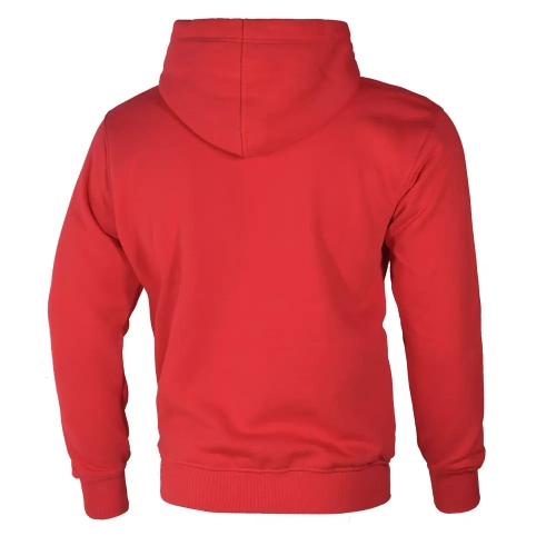 Bluza z kapturem Hooligans Logo czerwona Extreme Adrenaline - tył