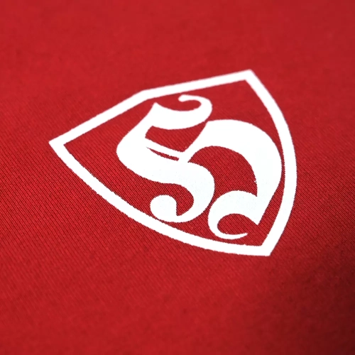 Bluza z kapturem Hooligans Logo czerwona Extreme Adrenaline - emblemat