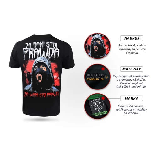 Koszulka Za Nami Stoi Prawda Extreme Adrenaline - infografika