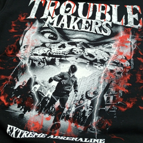 Bluza z kapturem TroubleMakers Extreme Adrenaline - nadruk tył