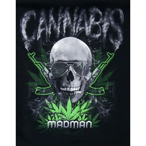 Koszulka Cannabis MADMAN - nadruk tył