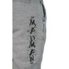Spodnie dresowe Logo szare MADMAN - nadruk tył