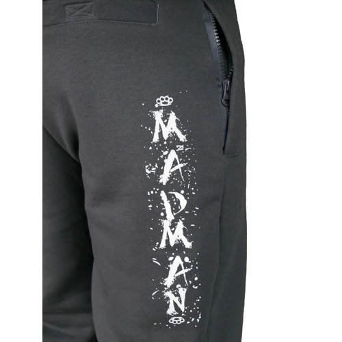 Spodnie dresowe Logo grafit MADMAN - nadruk tył