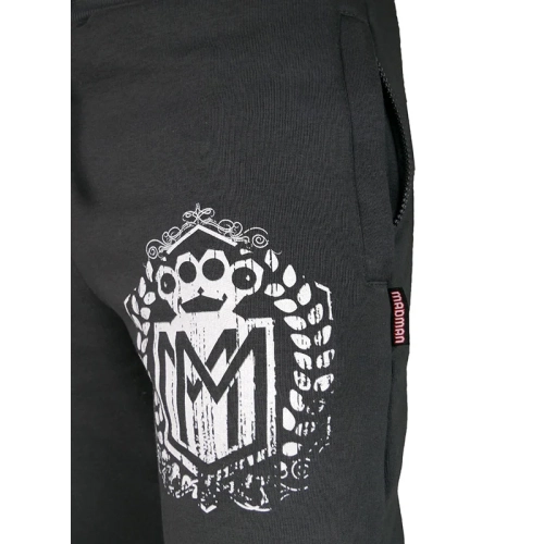 Spodnie dresowe Logo grafit MADMAN - nadruk przód
