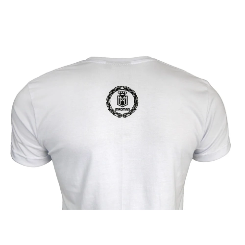 Koszulka Śmikerć Konfidentom biała MADMAN - nadruk tył