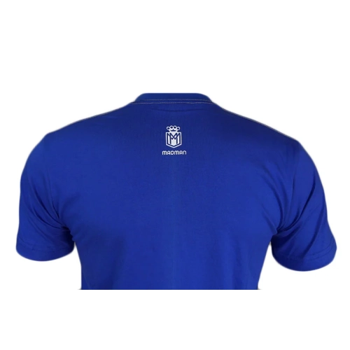 Koszulka MM niebieska MADMAN - nadruk tył