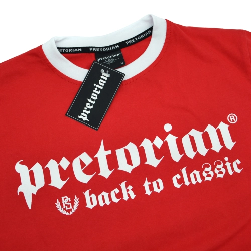 Koszulka Back to Classic czerwona Pretorian - metka