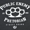 Koszulka Public Enemy grafitowa Pretorian - nadruk przód
