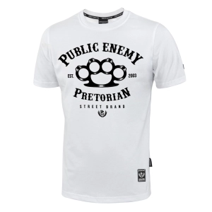 Koszulka Public Enemy biała Pretorian - przód