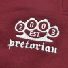 Spodnie dresowe Public Enemy bordowe - ściągacz Pretorian - haft