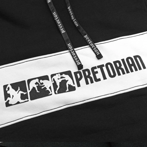 Bluza z kapturem Fight Division czarna Pretorian - panel