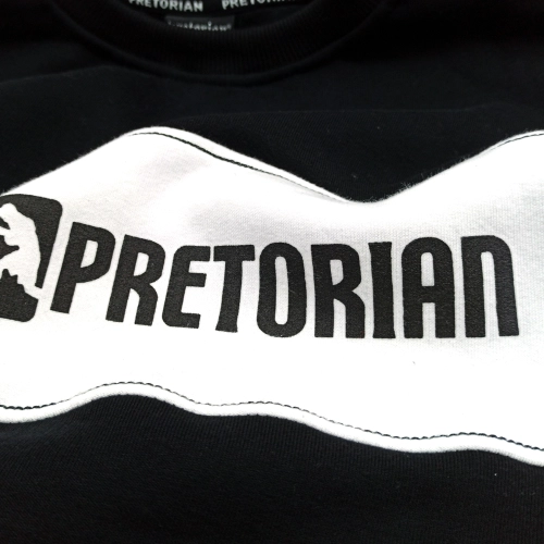 Bluza z kapturem Fight Division czarna Pretorian - nadruk przód