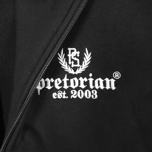 Bluza rozpinana Pretorian est.2003 czarna Pretorian - naszywka