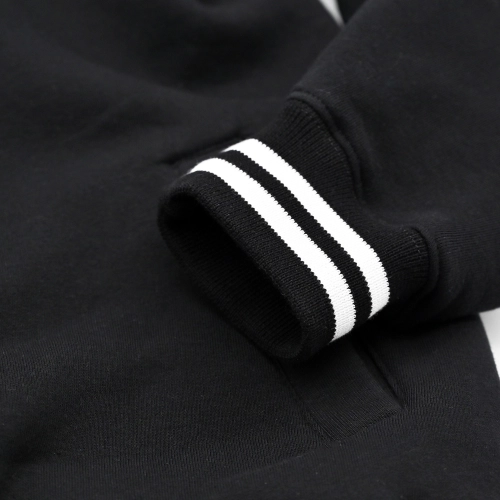 Bluza bejsbolówka Logo czarna Pretorian - rękaw