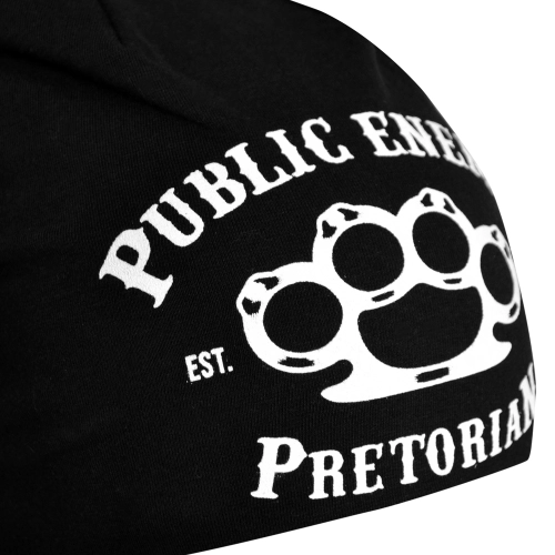 Czapka Public Enemy czarna Pretorian - nadruk