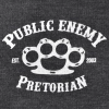 Bluza rozpinana Public Enemy szara Pretorian - nadruk przód