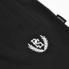 Spodnie dresowe PS czarne - ściągacz Pretorian - logo
