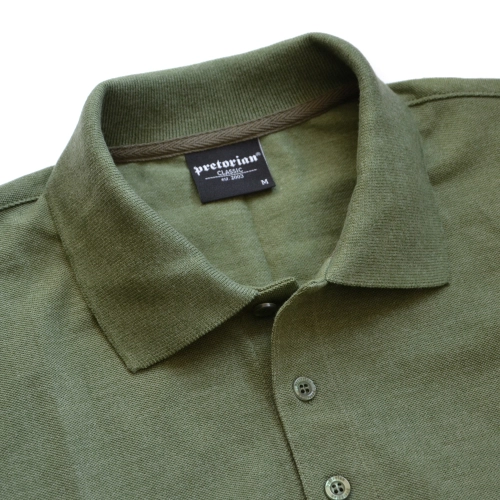 Polo PS khaki Pretorian - kołnierzyk