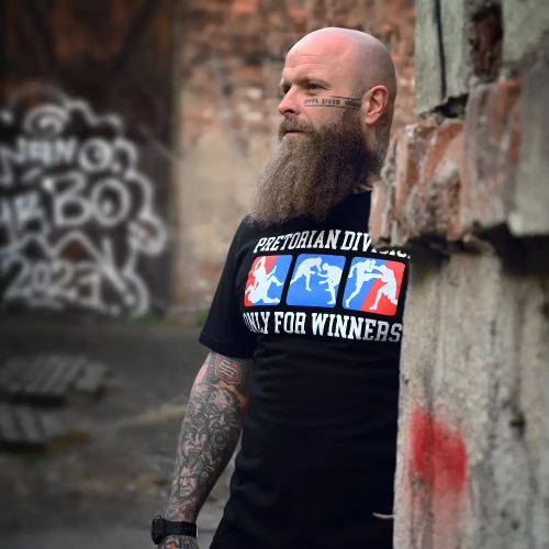 Koszulka Mixed Martial Arts czarna Pretorian - kibic