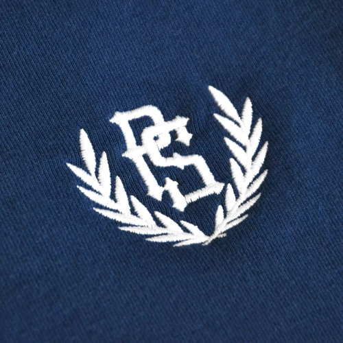 Spodnie dresowe PS granatowe - ściągacz Pretorian - logo
