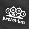Spodnie dresowe Public Enemy czarne - ściągacz Pretorian - haft