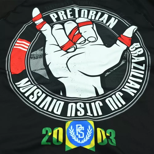 Rashguard Brazilian Jiu Jitsu Pretorian - nadruk tył
