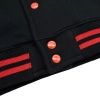 Bluza bejsbolówka Logo czarno-czerwona Pretorian - dół