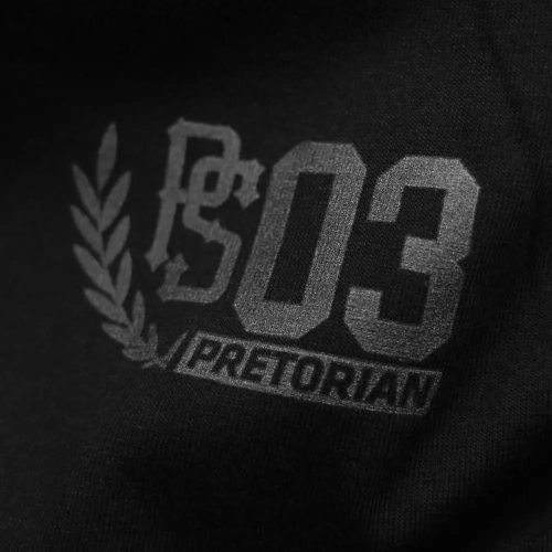 Koszulka Side czarno-czarna Pretorian - nadruk tył