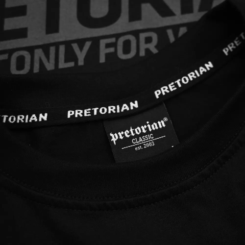 Koszulka Side czarno-czarna Pretorian - metka
