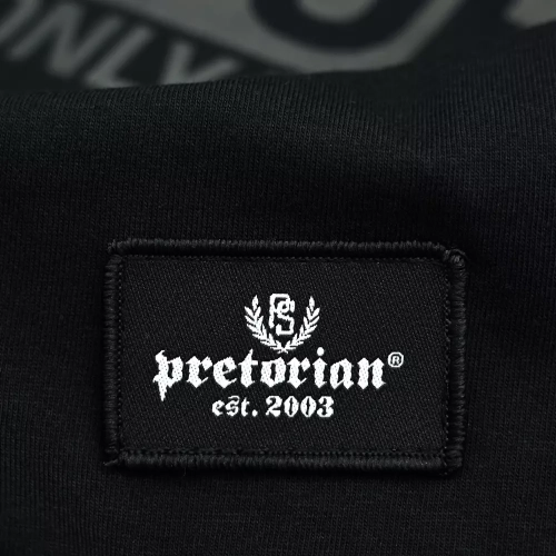 Koszulka Side czarno-czarna Pretorian - naszywka