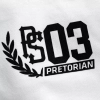 Koszulka Side biała Pretorian - nadruk tył