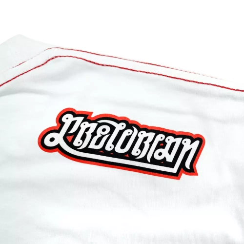 Koszulka Muay Thai biała Pretorian - nadruk tył
