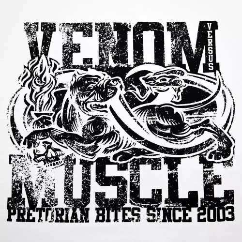 Koszulka Venom vs Muscle biała Pretorian - nadruk przód